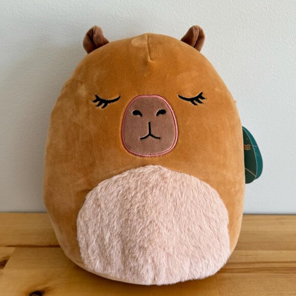 Lijjian Brown Capybara Squishmallows 12" New with Tags - Picture 1 of 3